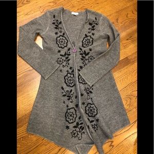 Wool Topper with Black Detail